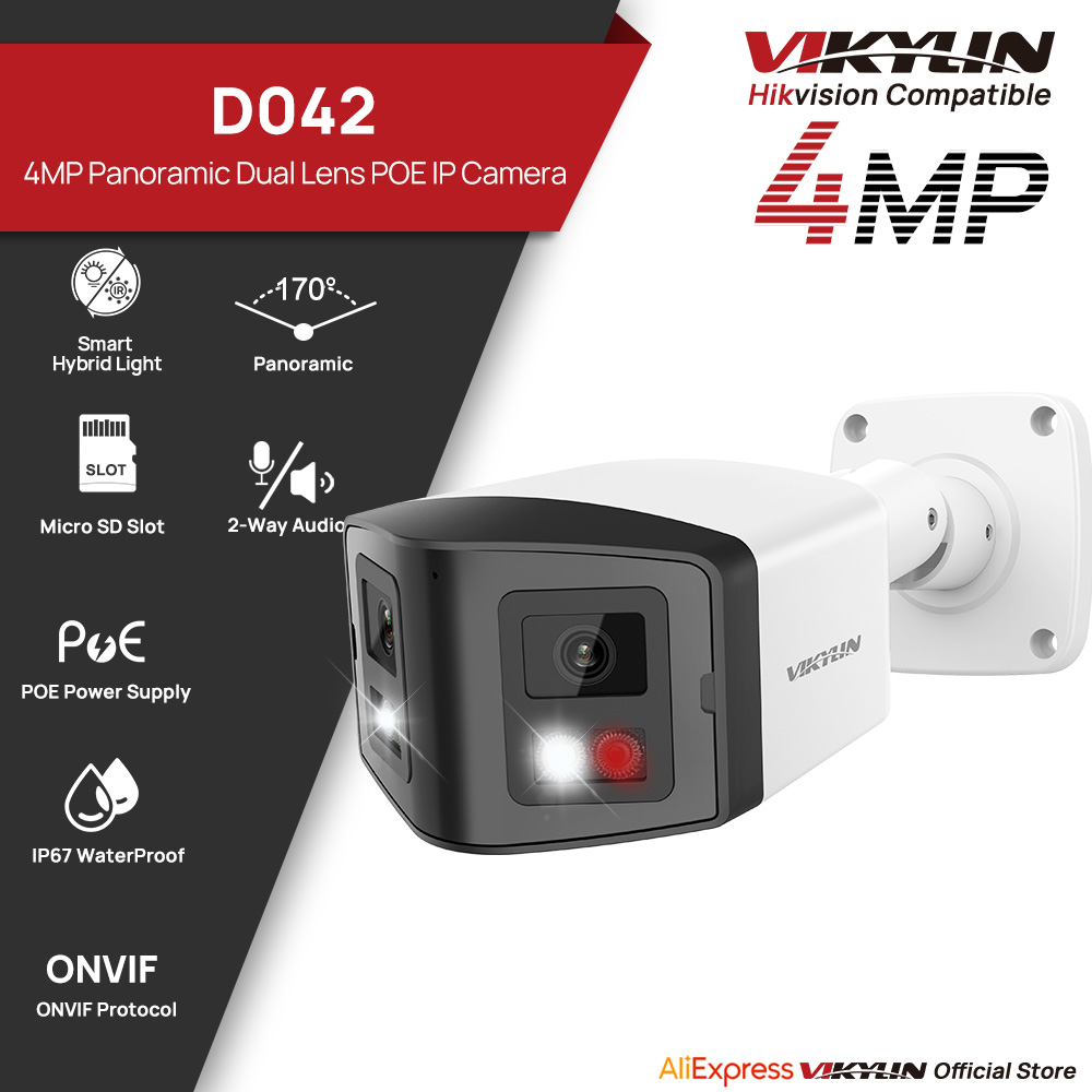 Outdoor Power G Motion - VIKYLIN 170° Panoramic Security IP Camera