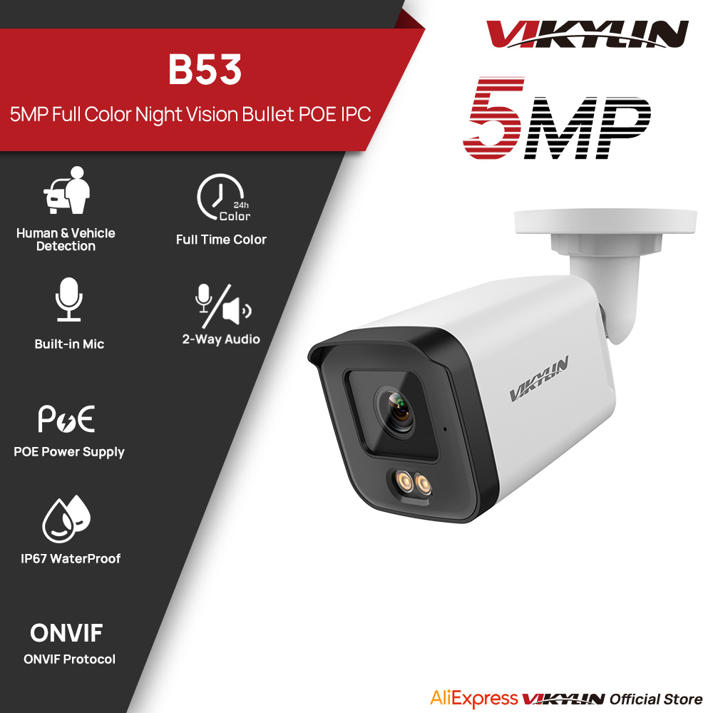 Outdoor Power G Motion - VIKYLIN 5MP IP Security Camera Full