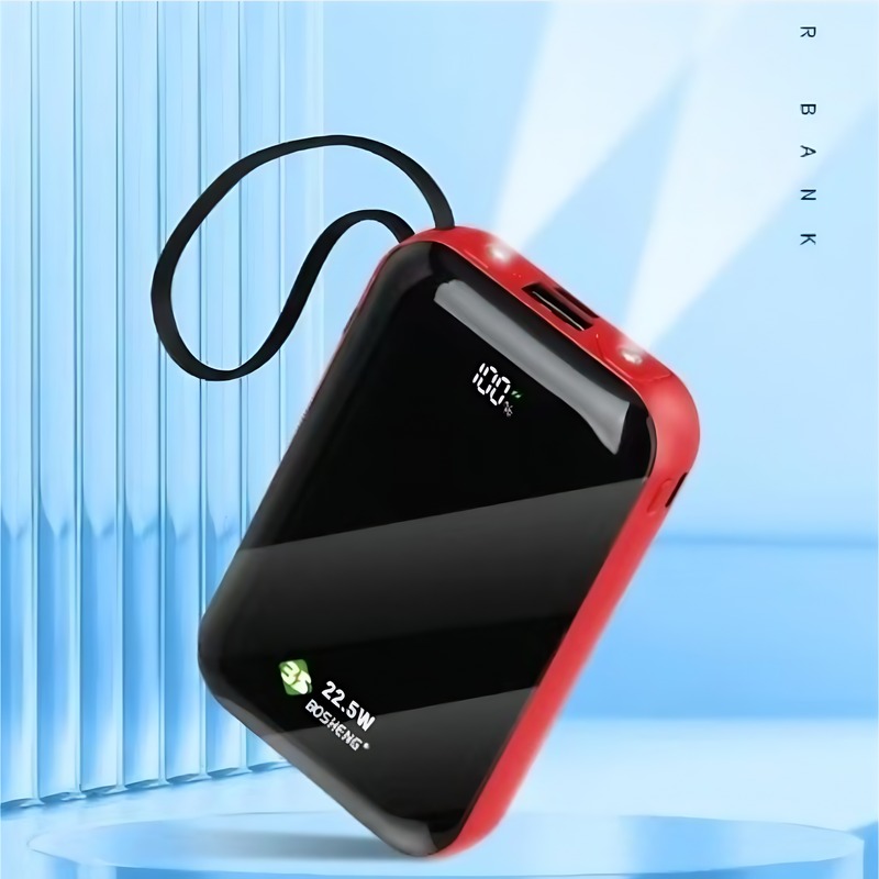 Outdoor Power Pack - 22.5W Fast Charging Built-in Cables Mini