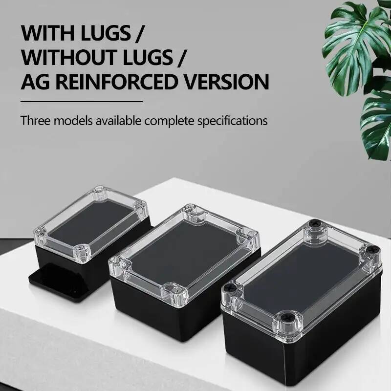 Outdoor Power Supply - 2pcs Transparent Cover Waterproof Junction Box
