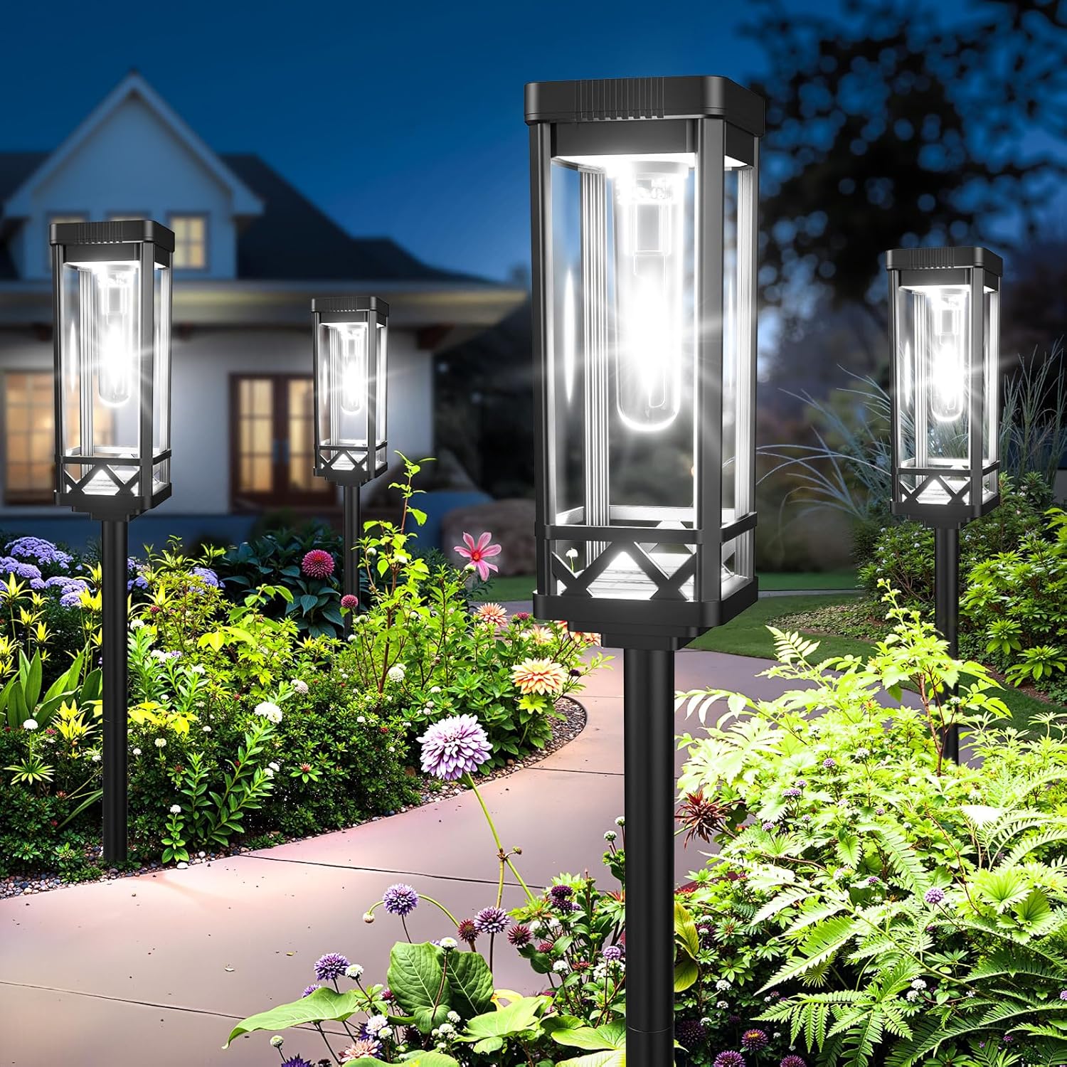 Outdoor Power Pack - 8 Pack Upgraded Brighter Solar Garden