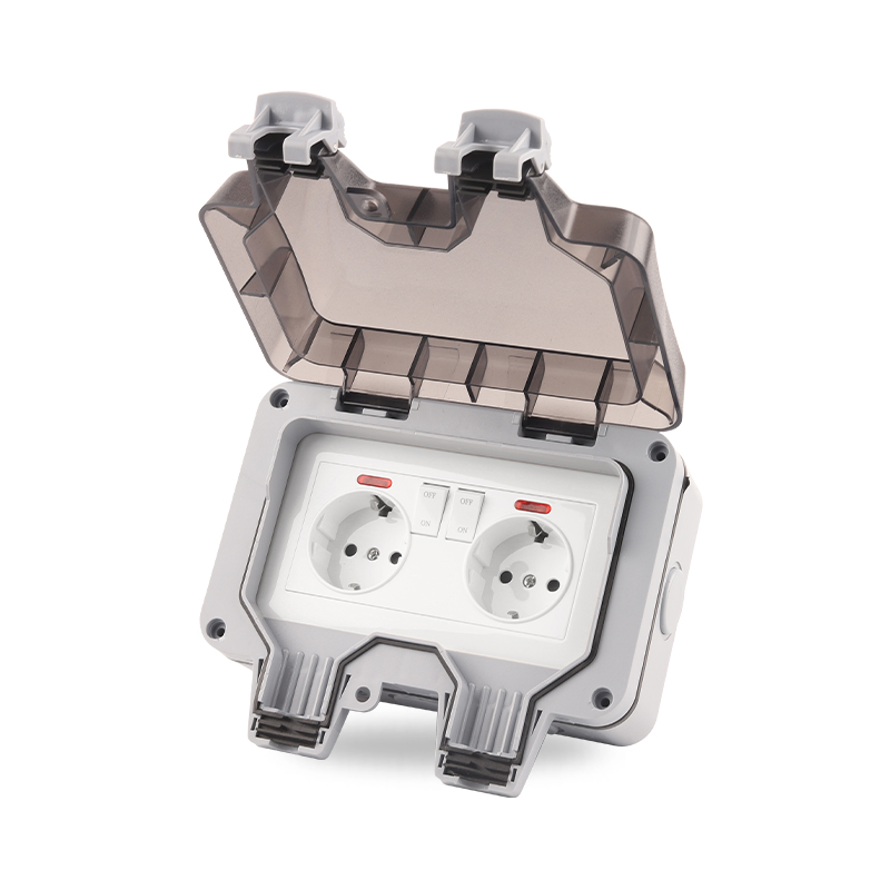 Outdoor Power Outlet Waterproof - IP66 EU Germany Standard Waterproof Outdoor