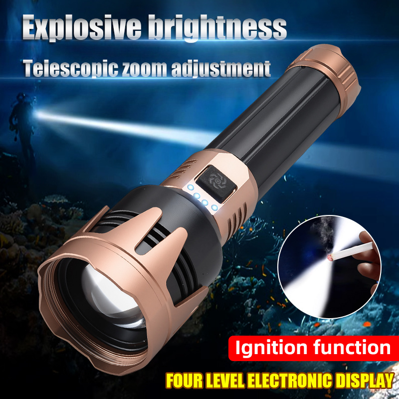 Outdoor Power Inc - New Super Bright Rechargeable Laser Flashlight