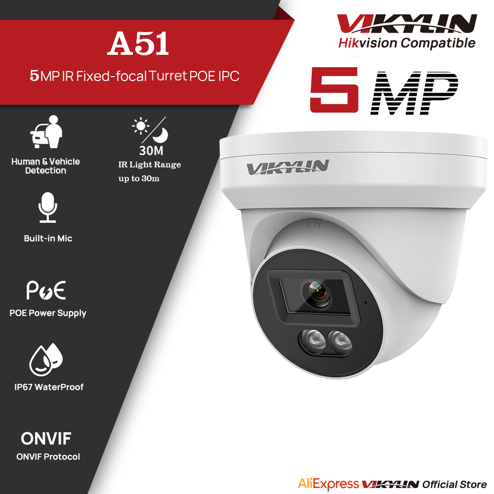 Outdoor Power G Motion - VIKYLIN 5MP IP Security Camera with