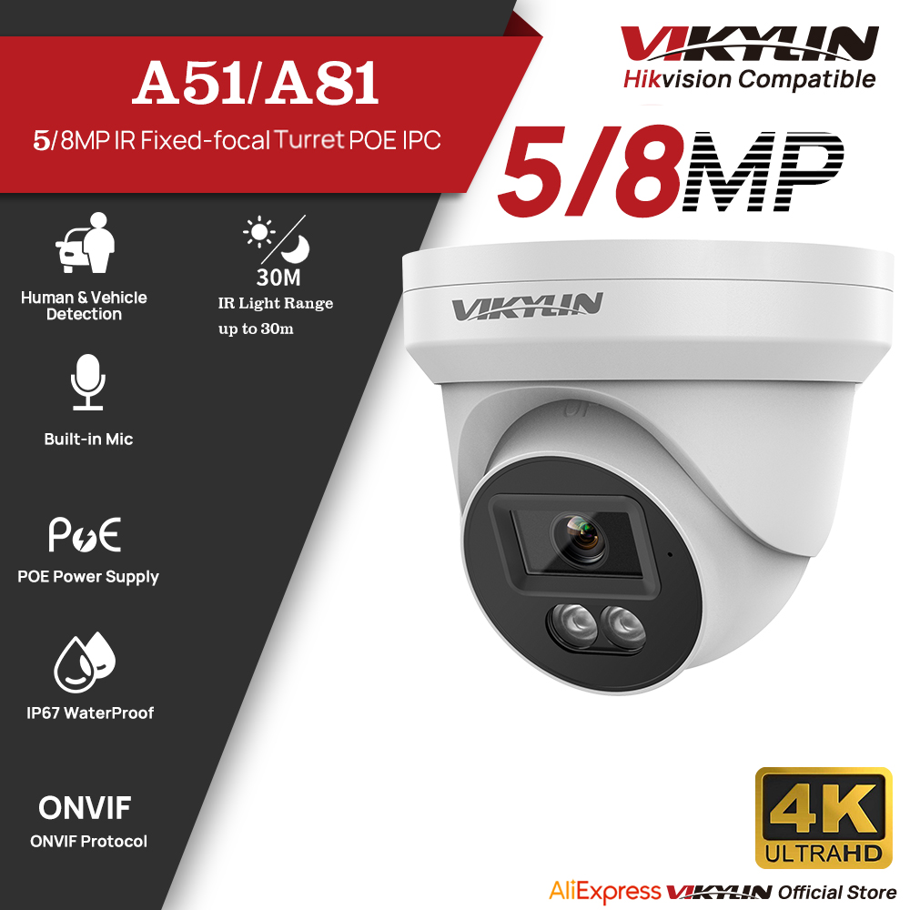 Outdoor Power G Motion - VIKYLIN 5/8MP HD IP Security Camera