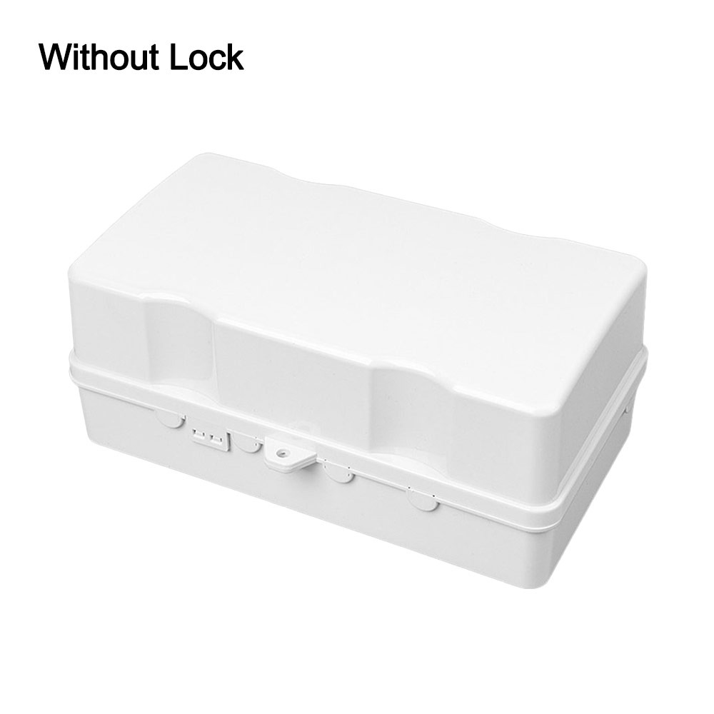 Outdoor Power Outlet Waterproof - Portable Plastic Plug Box Anti-theft Weatherproof