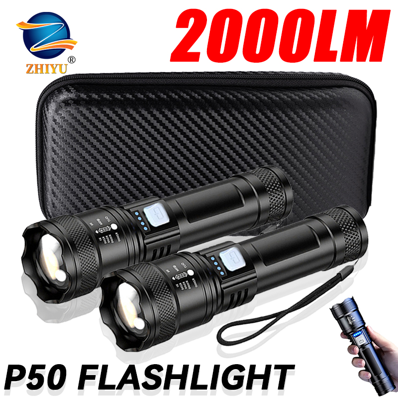 Outdoor Power Supply - Tactical LED Flashlight 2000LM USB Rechargeable