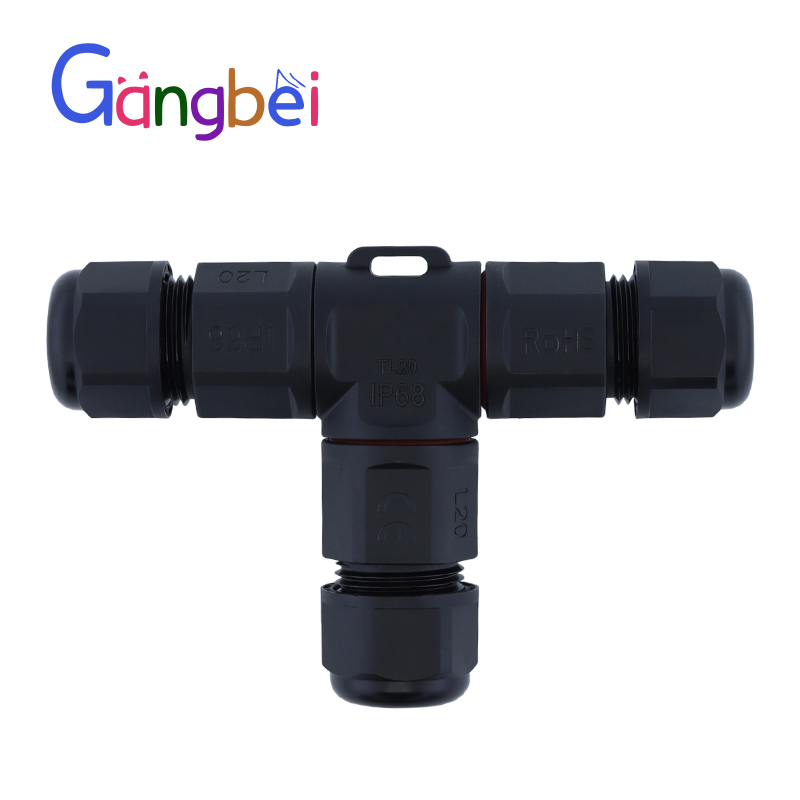 Outdoor Power Wire - IP68 TL20 T Shape Waterproof Connector