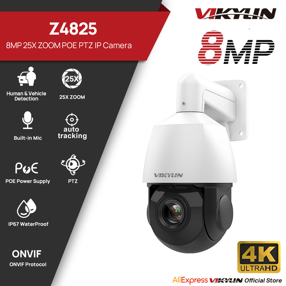 Vikylin 4K 8MP PTZ 25X Zoom 10 - Outdoor Power G Motion ulasan dan harga