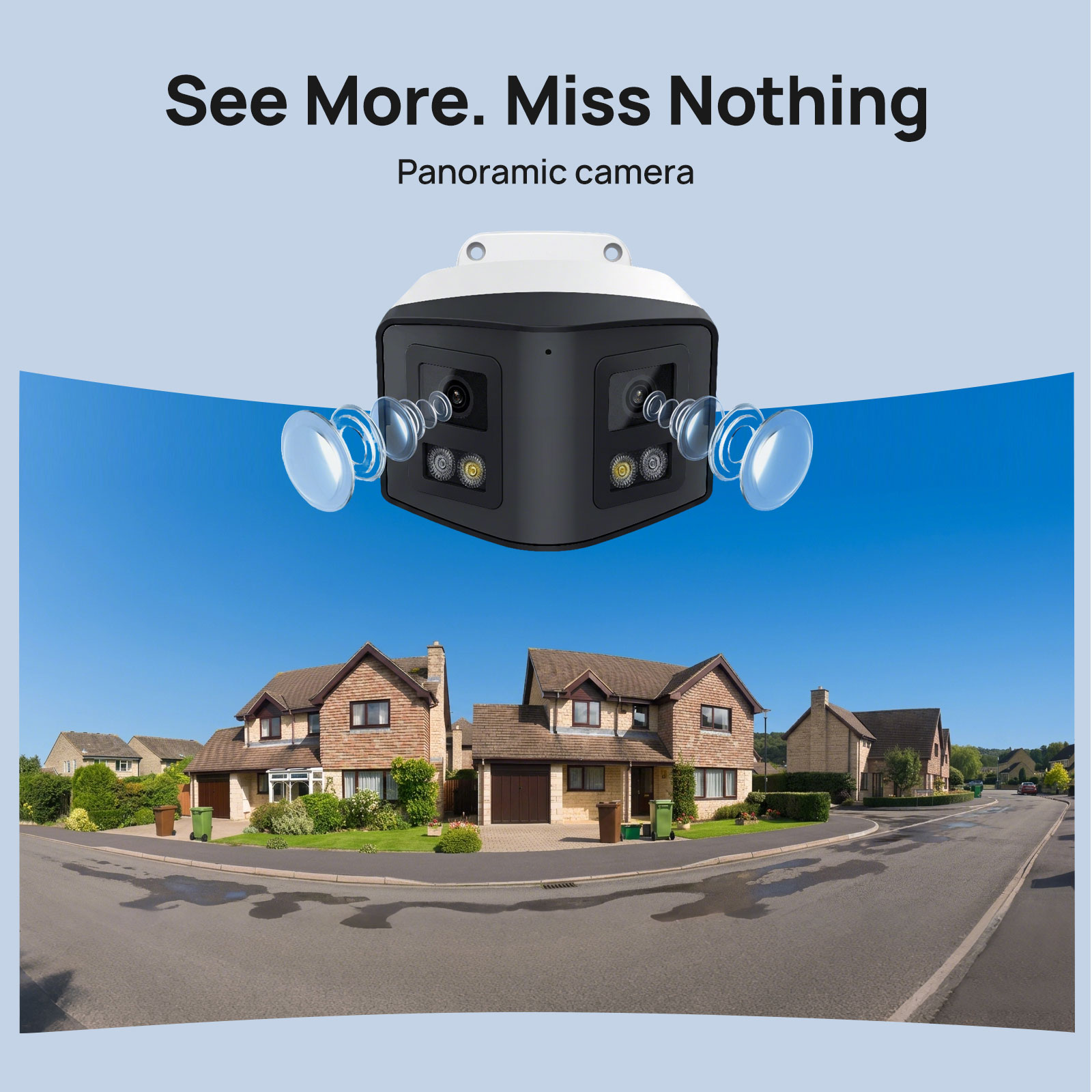 VIKYLIN 170° Panoramic Securit - Outdoor Power G Motion ulasan dan harga