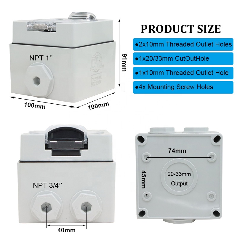 50 Amp Generator RV Power Inle - Outdoor Power Outlet Waterproof ulasan dan harga