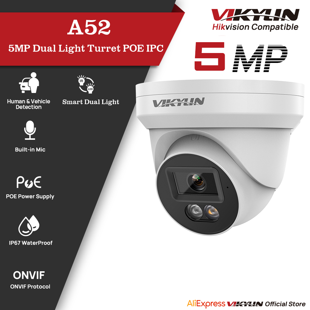 VIKYLIN 5MP IP Security Camera - Outdoor Power G Motion ulasan dan harga