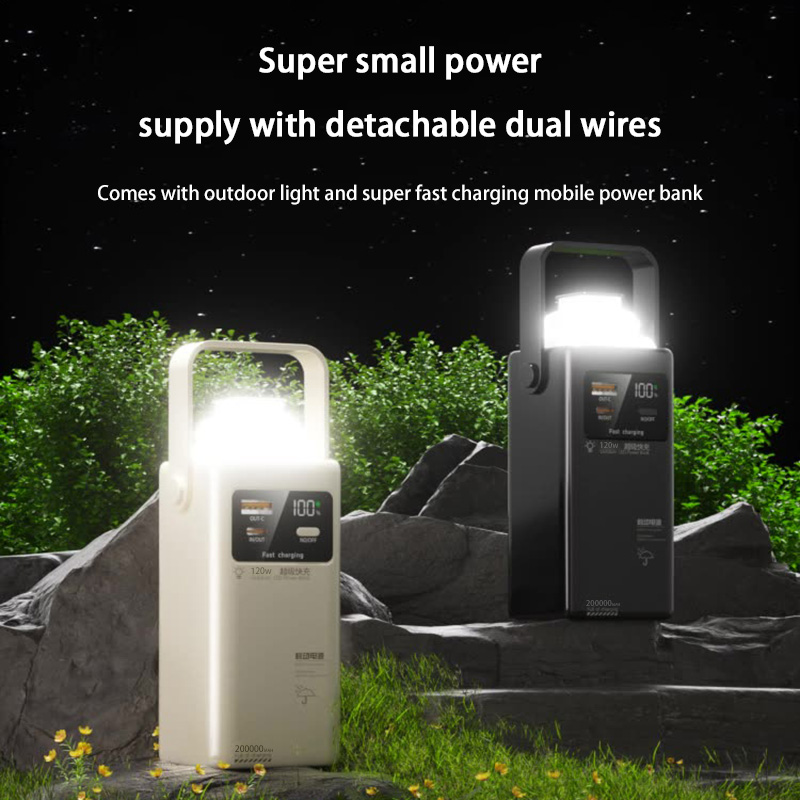 120W Power Bank 200000mAh Larg - Outdoor Power Wire ulasan dan harga