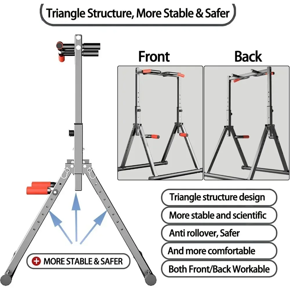 Foldable Power Tower Dip Stati - Outdoor Power Tower Pull Up Bar ulasan dan harga