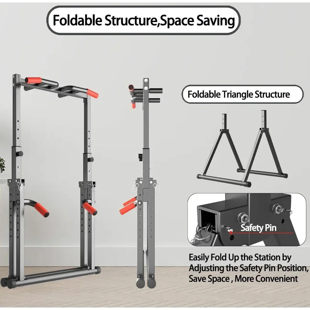 Foldable Power Tower Dip Stati - Outdoor Power Tower Pull Up Bar ulasan dan harga