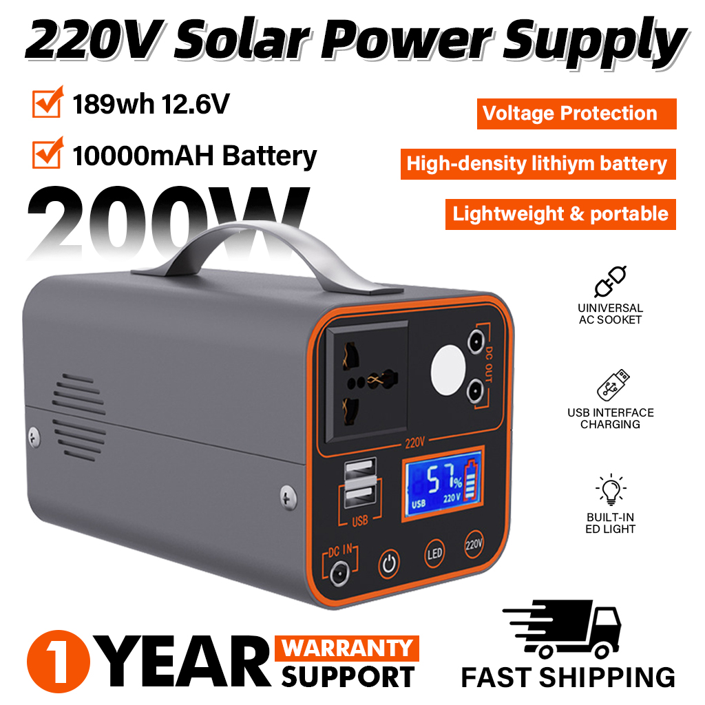 200W Portable Power Station 22 - Outdoor Power Bank With Ac Outlet ulasan dan harga