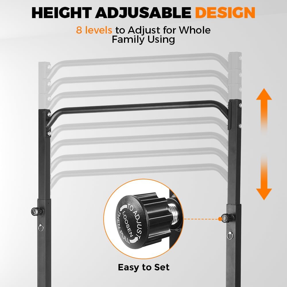 Adjustable Free‑Standing Pull‑ - Outdoor Power Tower Pull Up Bar ulasan dan harga