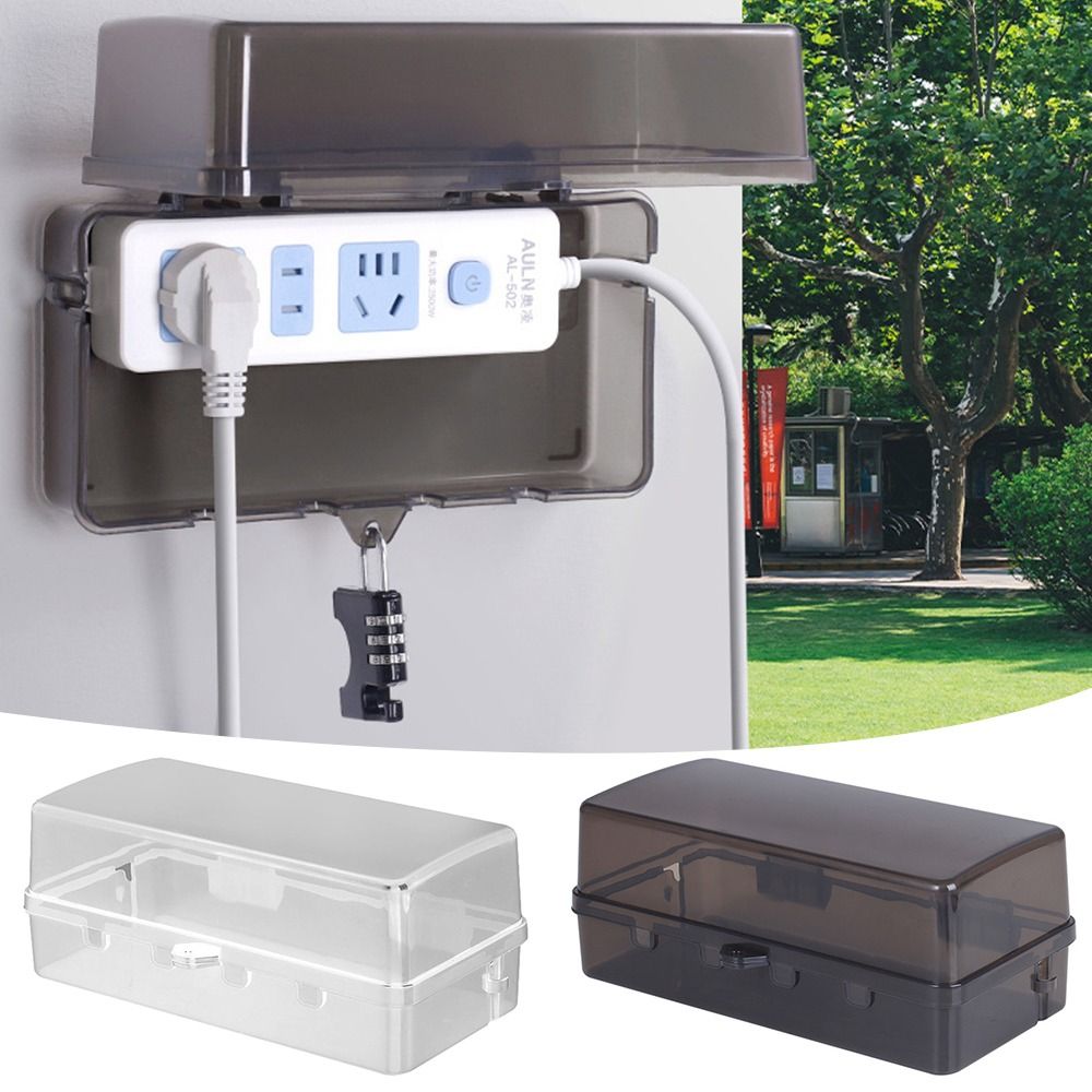 Durable Plastic Plug Box Anti- - Outdoor Power Outlet Waterproof ulasan dan harga