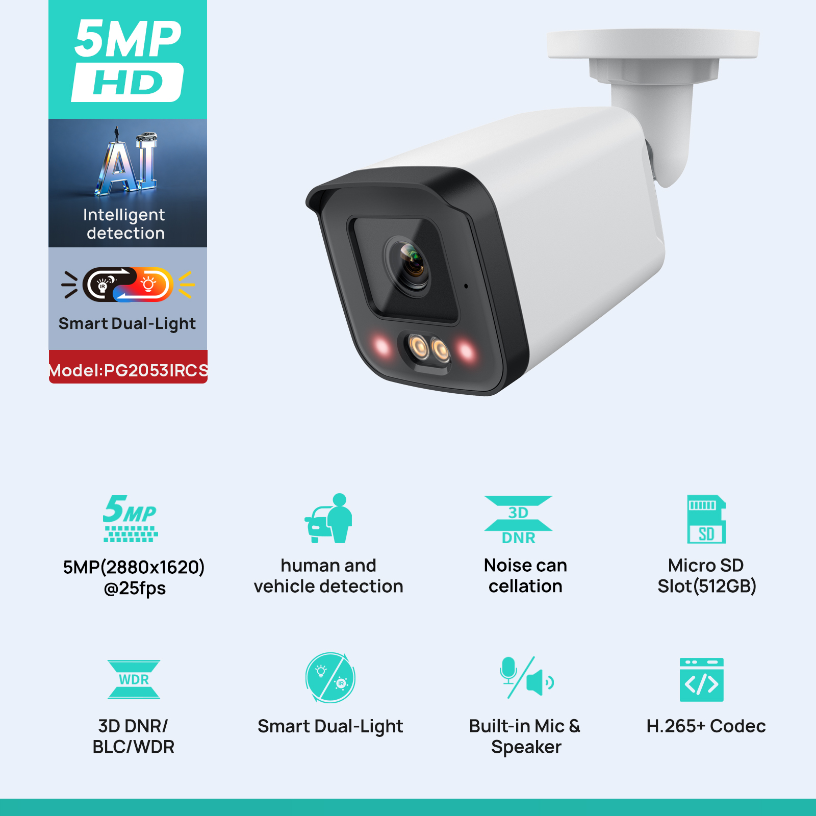 VIKYLIN IP Security Camera 5MP - Outdoor Power G Motion ulasan dan harga