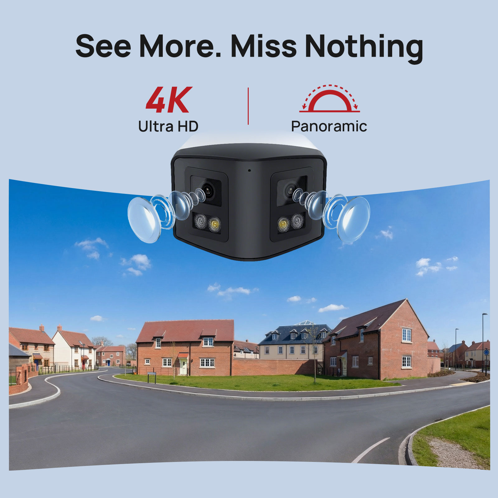 VIKYLIN 170° Panoramic 4K Secu - Outdoor Power G Motion ulasan dan harga