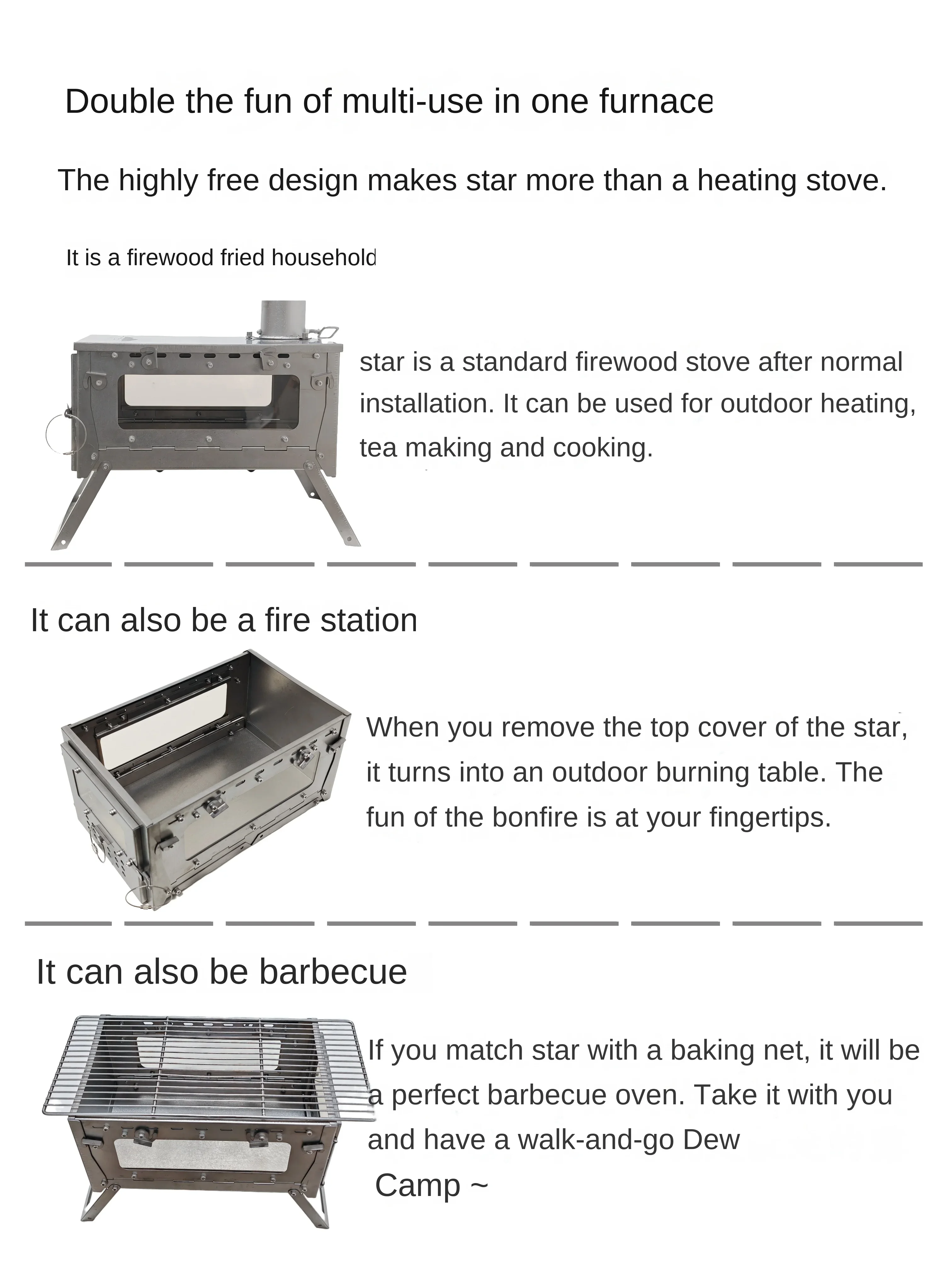 WT Star Ti Titanium Alloy Fold - Outdoor Power Burner ulasan dan harga