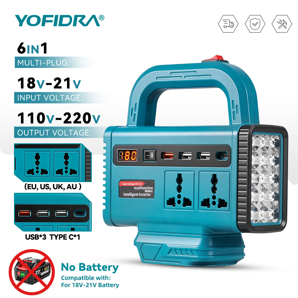 YOFIDRA 220V Portable Power In - Outdoor Power Inc ulasan dan harga