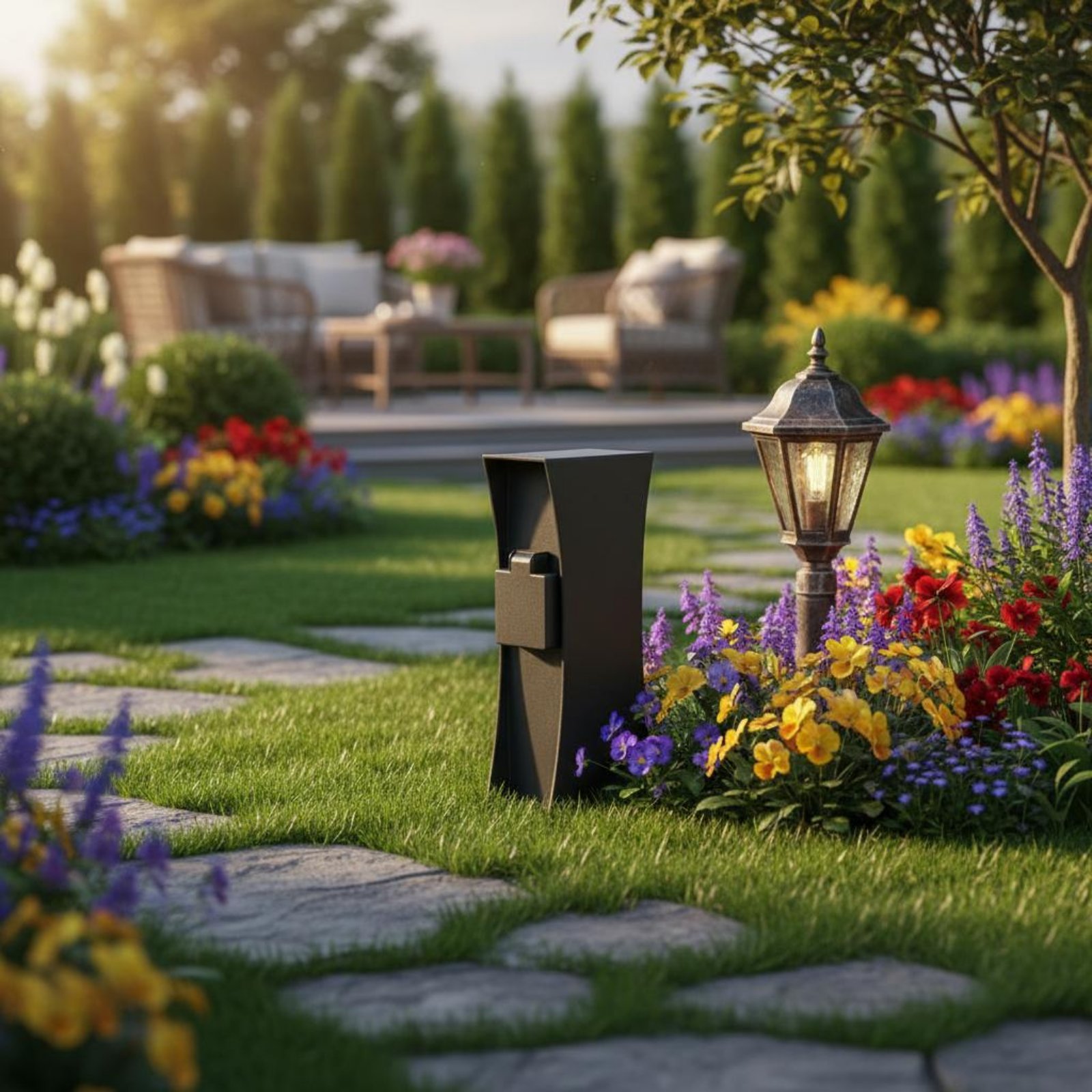 Outdoor Power Outlet Post Easy - Outdoor Power Outlet Waterproof ulasan dan harga