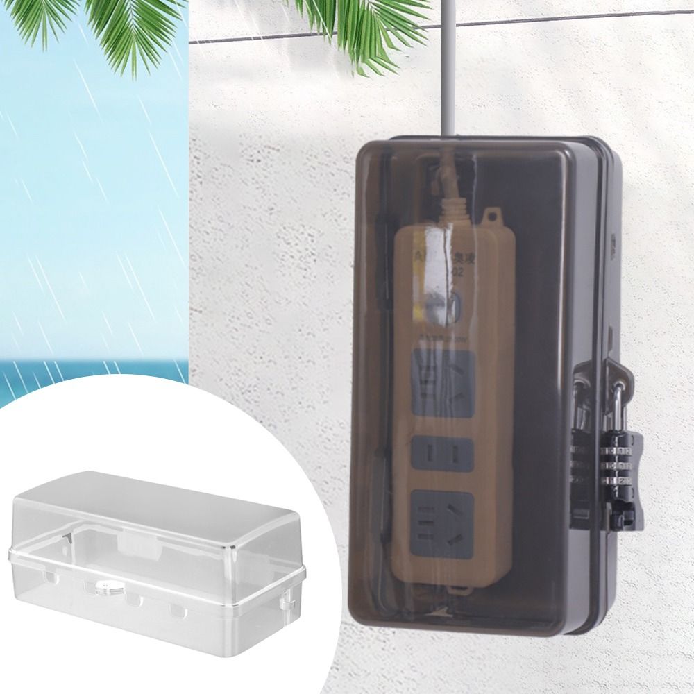Portable Plastic Plug Box Anti - Outdoor Power Outlet Waterproof ulasan dan harga