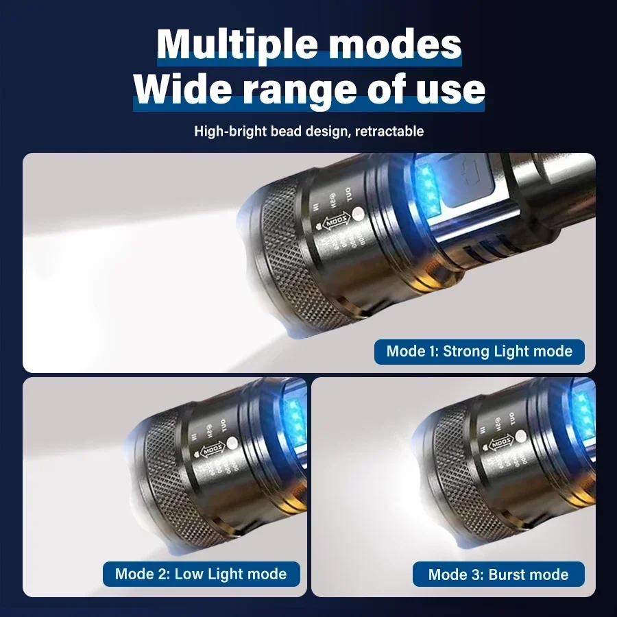 Tactical LED Flashlight 2000LM - Outdoor Power Supply ulasan dan harga