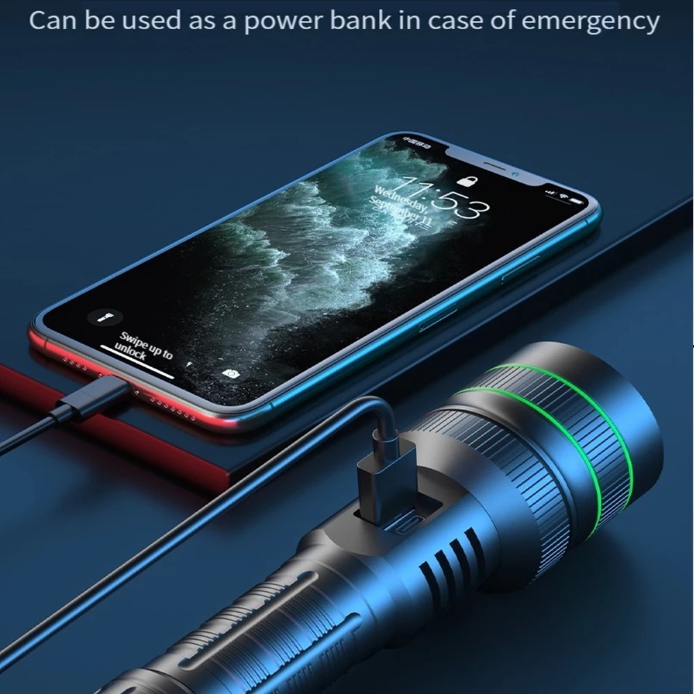 Powerful LED Flashlight Zoomab - Outdoor Power Inc ulasan dan harga