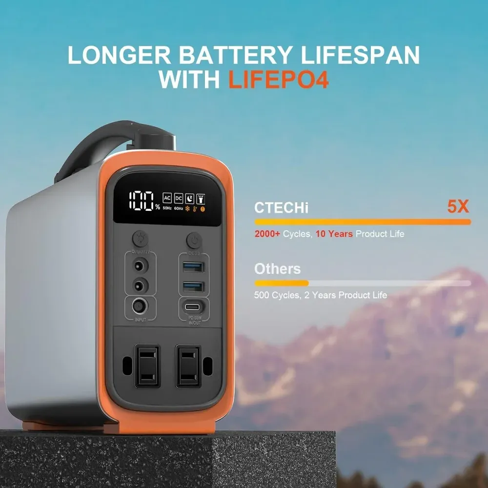 320Wh Lifepo4 Portable Power S - Outdoor Power Supply ulasan dan harga
