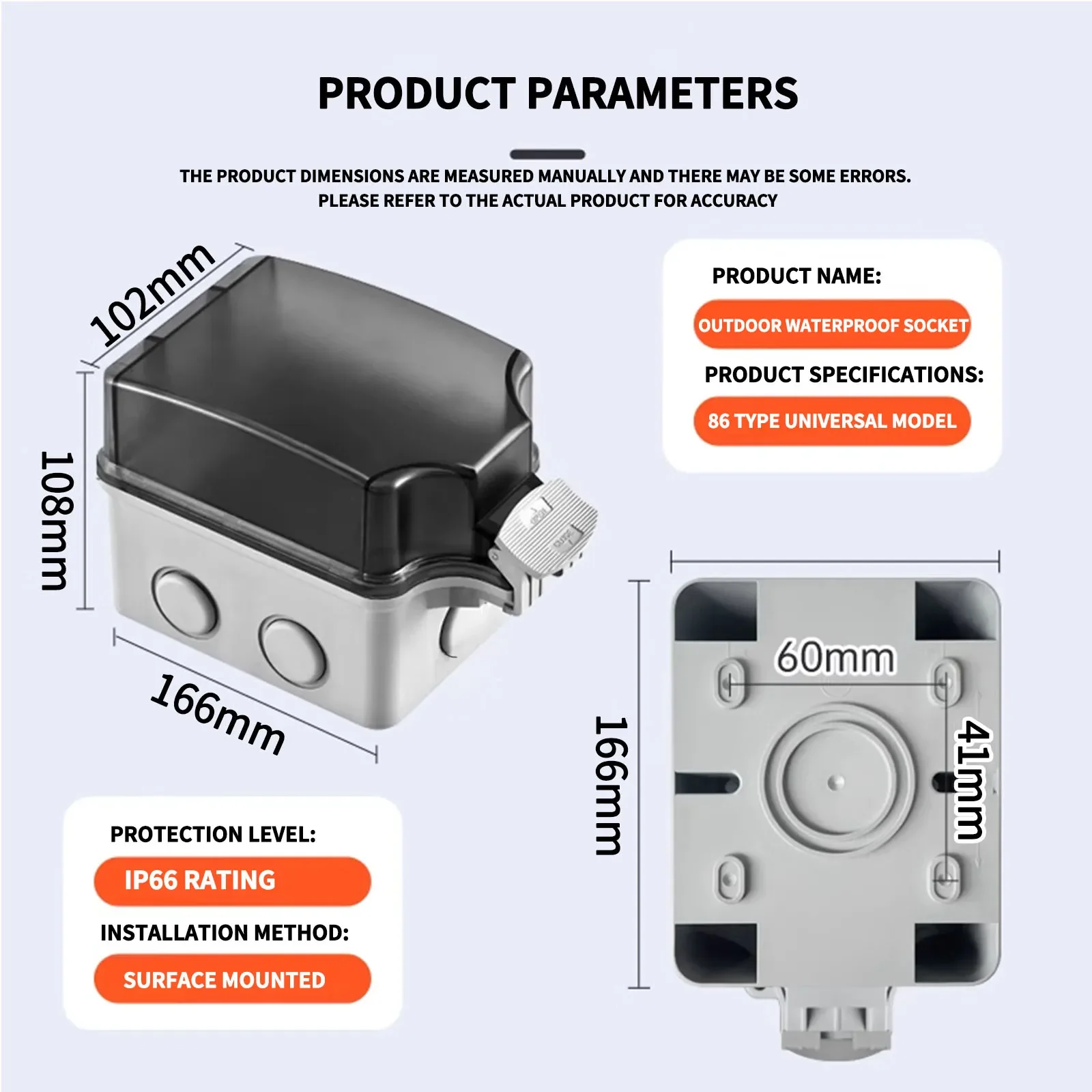 IP66 Industrial Grade Outdoor  - Outdoor Power Outlet Waterproof ulasan dan harga